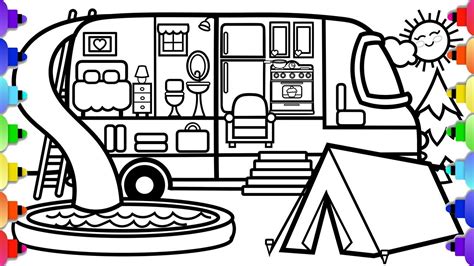 camper coloring pages coloring page blog