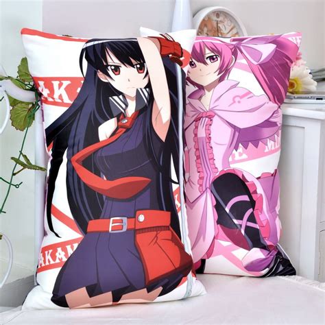 japanese anime akame ga kill akame  hugging body pillow short cartoon cushion  home
