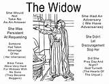 Widow Judge Unjust Prayer Persistent Parable Sermon 1237 Treasure Gems sketch template