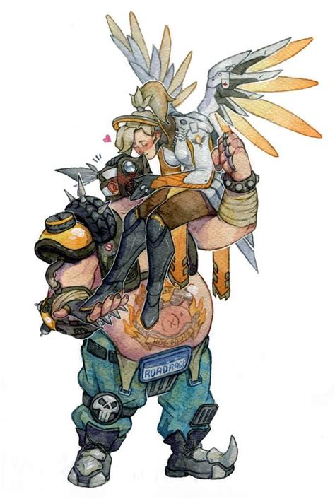 Mercy X Roadhog Is Actually A Canon Ship Overwatch Amino