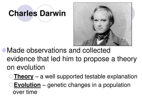 chapter  darwins theory  evolution powerpoint