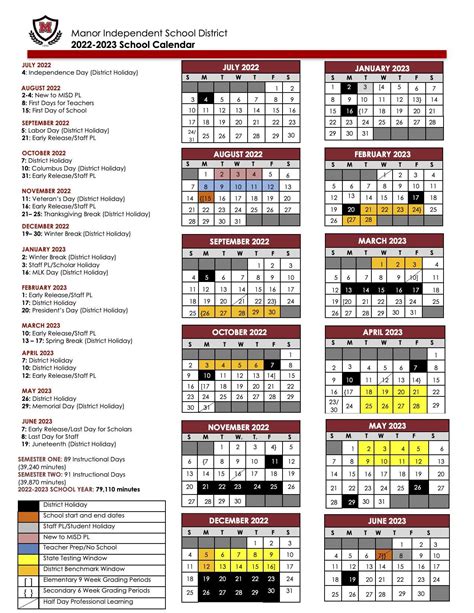 frisco isd   calendar printable calendar