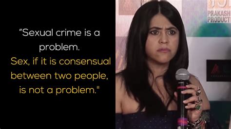 Ekta Kapoor S Reply To A Journalist On Why Women Should Openly Talk