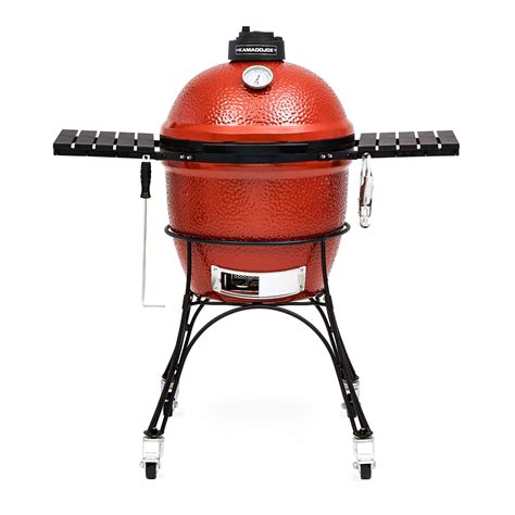 classic joe    charcoal grill  red  cart side shelves grill gripper  ash tool