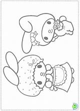 Coloring Melody Dinokids Pages Mymelody Close Popular sketch template