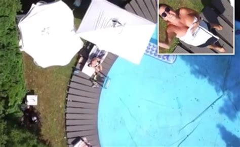 drone spies  sunbathing woman sunbathing women drone otosection