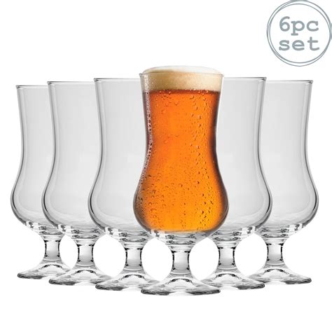 Craft Beer Ale Drinking Glasses Bormioli Rocco Glass 500ml Set Of 6