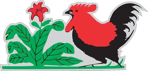 Logo Ayam Jago Di Mangkok Gudang Gambar Vector Png