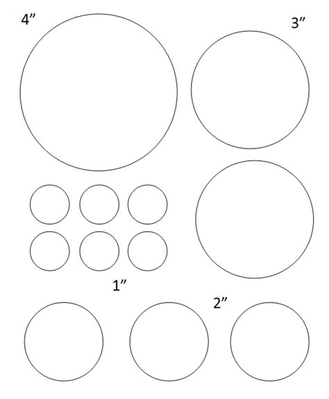 printable circle templates large medium small stencils