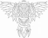 Owl Uil sketch template