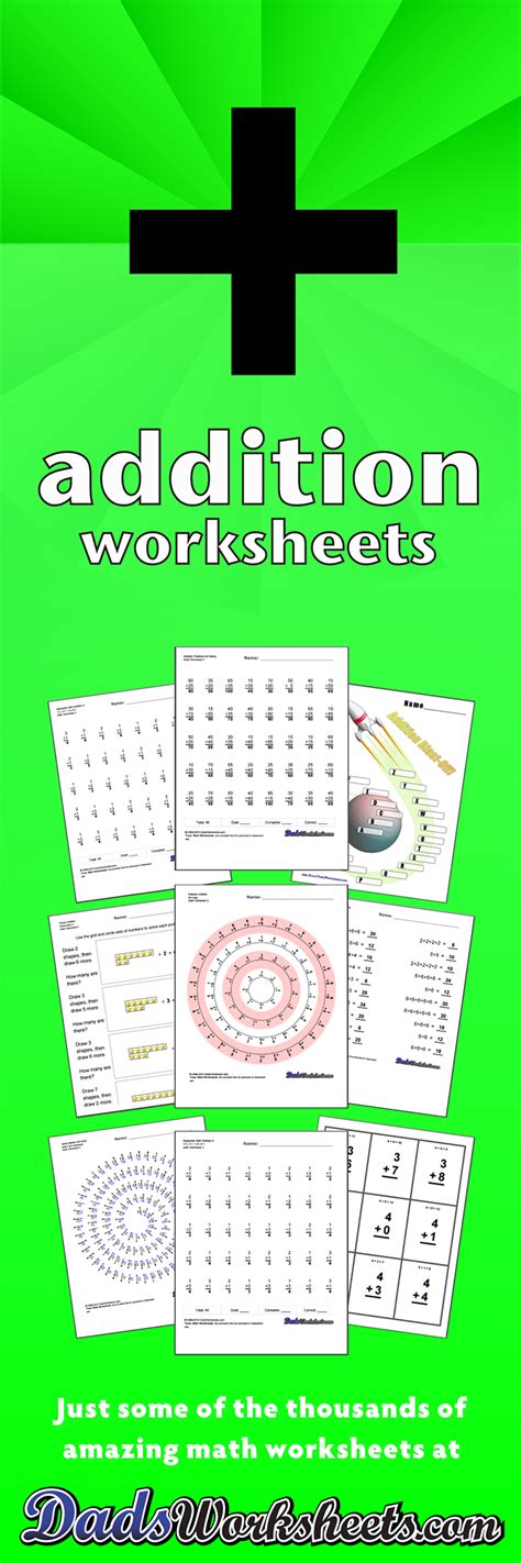 addition worksheets    print