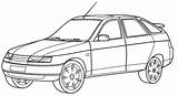 Lada sketch template