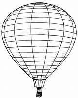 Air Balloon Outline Hot Coloring Pages Choose Board sketch template
