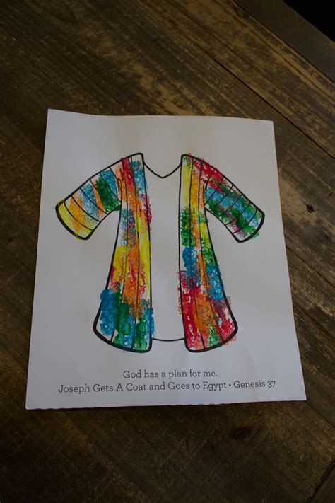 sample craft   week  josephs coat sunday school crafts