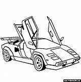 Countach Thecolor Supercars sketch template