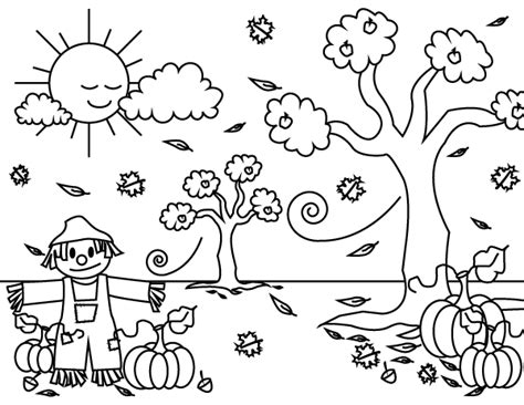 printable fall coloring page    https
