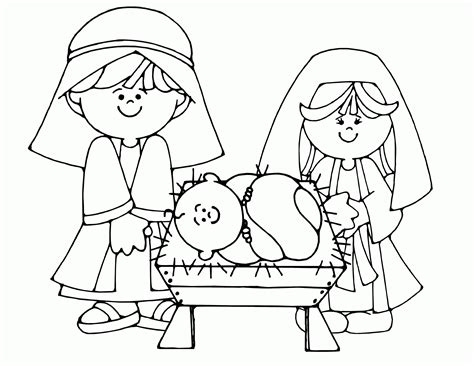 nativity christmas holiday coloring pages coloring home