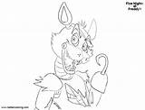 Foxy Pages Naf Coloring Fnaf Template sketch template