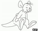 Pooh Kangaroo Roo Canguro Rito Poo Mentve Innen Oncoloring Viste Juego sketch template