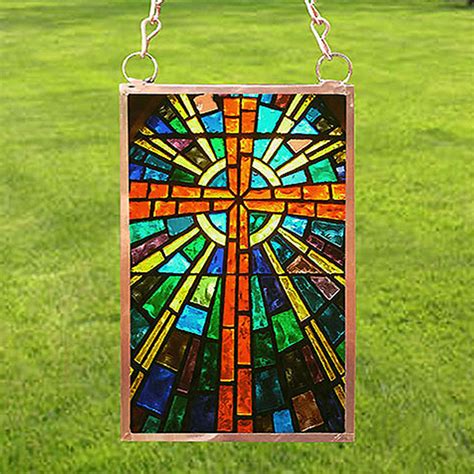 Stained Glass Cross Sunspot Night Light Designs