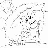 Sheep Funny Coloring Pages Colored Seipp Dave Drawn sketch template