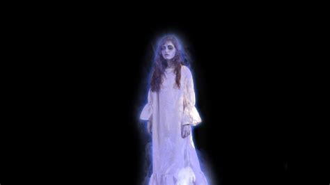 ghost woman  halloween digital video decorations