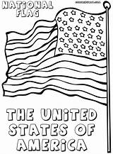 Coloring Flag American Pages sketch template