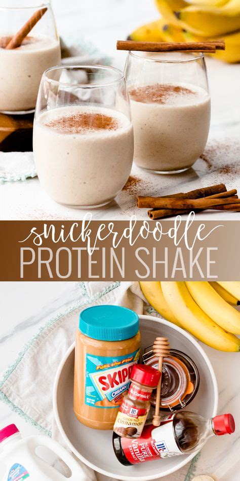 Snickerdoodle Protein Shake Recipe Shake Recipes Protein Shake