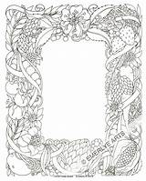 Border Coloring Pages Borders Flower Drawing Color Frame Line Pencil Sketch Drawings Printable Designs Flowers Floral Book Title Rose Print sketch template