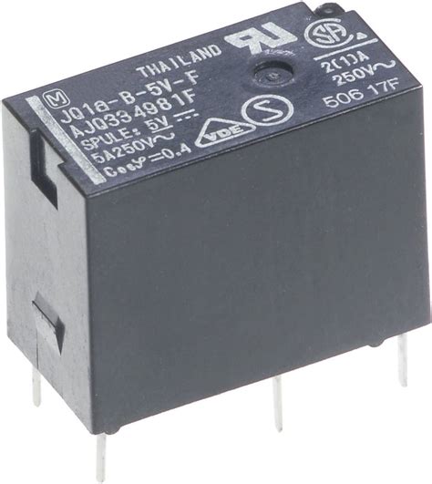 relais pour circuits imprimes panasonic jqap     vdc       pcs conradfr