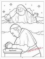 Papież Franciszek Coloring Pope Francis Kolorowanki Katolicki Kids Activity Books Visit sketch template