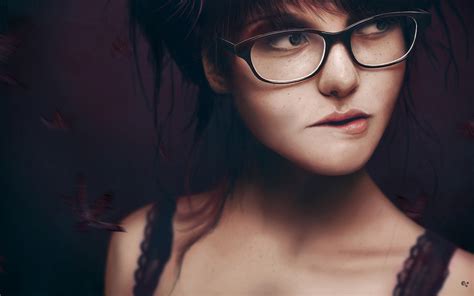 beautiful girls with glasses wallpaper 1680x1050 25980