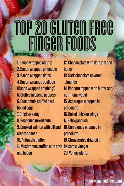 gluten  finger foods saving dinner