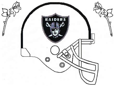oakland raiders helmet coloring pages