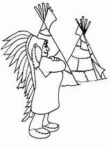 Indian Clipart American Native Drawing People First Nations sketch template