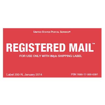 registered mail label uspscom