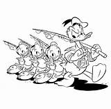Coloring Huey Dewey Louie Pages Coloringpages1001 Duck Donald sketch template