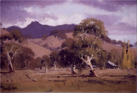 john wilson australian landscape oil paintings blue mountains artist