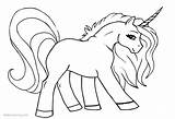 Unicorns Realistic Bettercoloring Iket sketch template