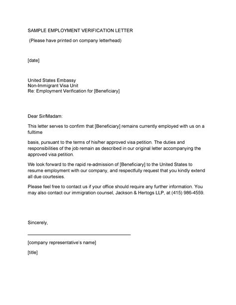 letter  employment sample  visa schengen visa leave letter