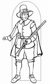 Pilgrim Coloring Pages sketch template