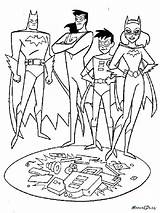 Friends Super Coloring Pages Superfriends Getcolorings Printable Popular Dc sketch template