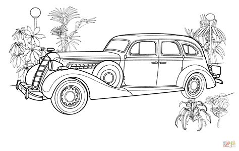classic car coloring pages  collections  home decor