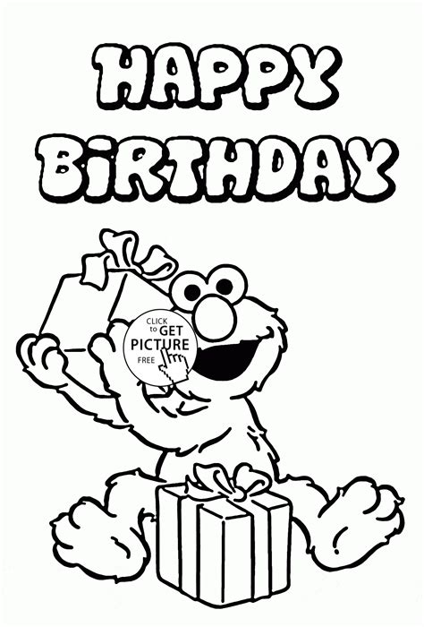 pin  birthday coloring pages