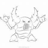 Pokemon Magnezone Pinsir sketch template