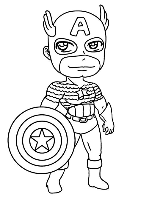 captain america  superheroes printable coloring pages