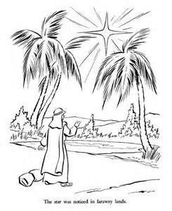 star coloring page bible printables pages nativity coloring pages