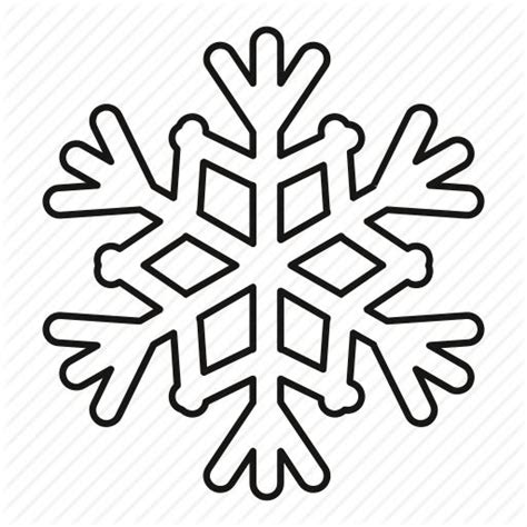 ice isolated  outline season snow snowflake icon