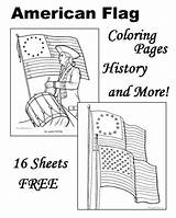 Flag Coloring American Pages History Patriotic Printable Kids Flags America Seasons Star Banner Spangled Fun Holidays Raisingourkids sketch template
