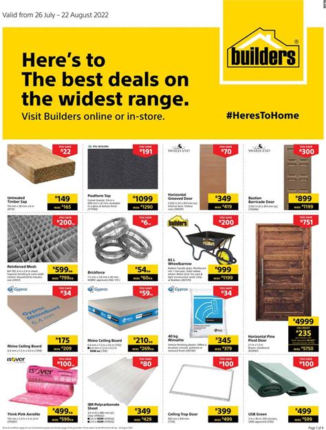 builders warehouse current catalogue